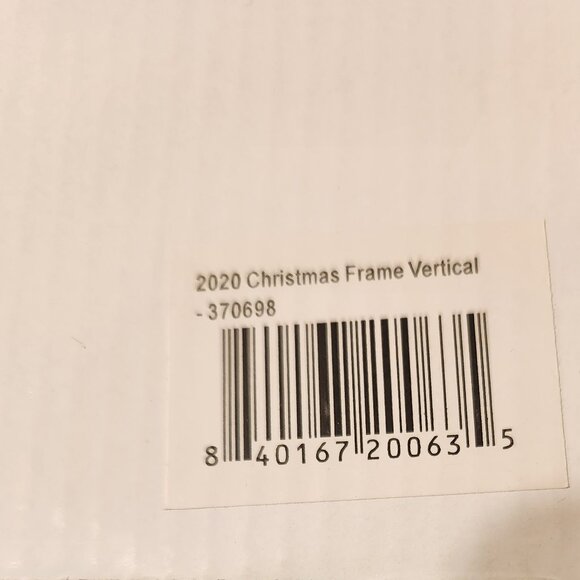 Exposure's Hand Painted Christmas 2020 VERTICAL Santa Picture Frame 6"x4" photo - Picture 3 of 6